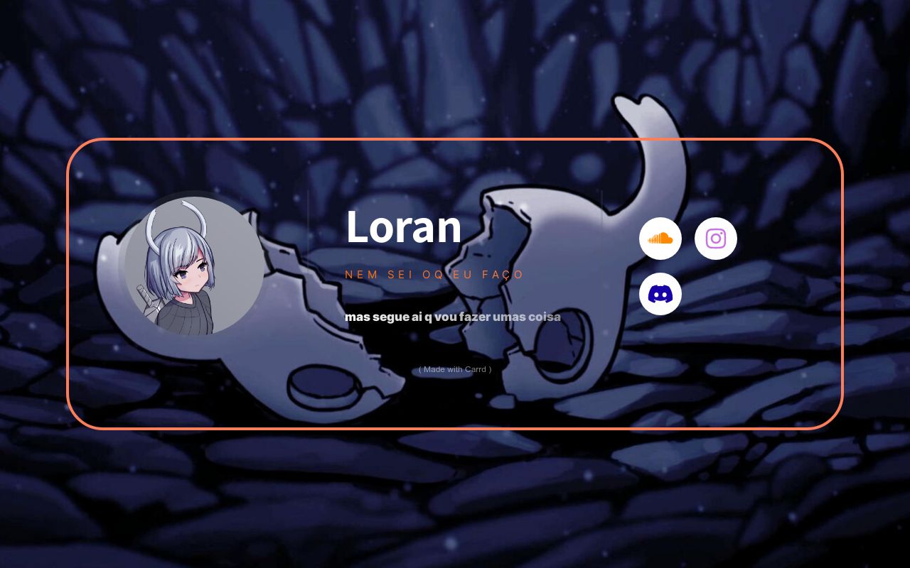 Carrd profile picture for @loran